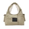 THE CARGO SACK BAG IN CANVAS WITH FAUX FUR